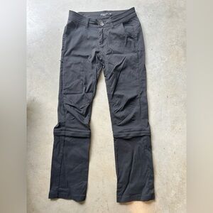 Prana Black Zip Off Zion Pants